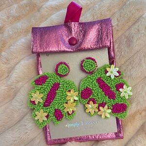 Simply Southern Beaded Earrings- Leaf